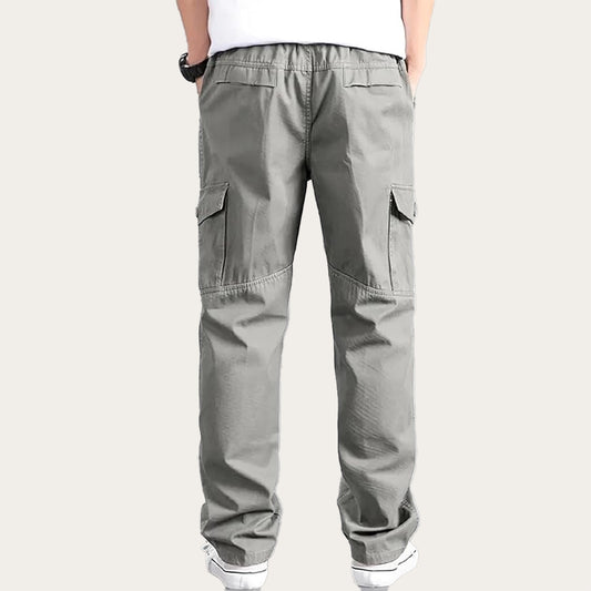 100% Stretchable Cotton Fabric Cargo Pants – Grey