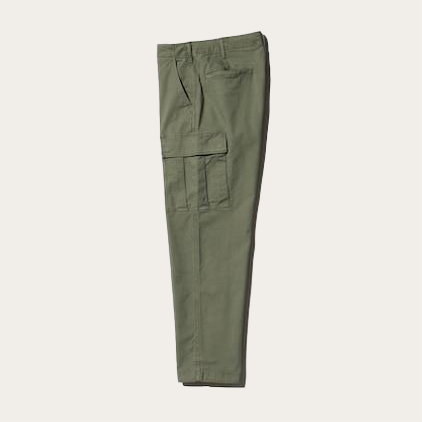 100% Stretchable Cotton Fabric Cargo Pants - Olive Green Light