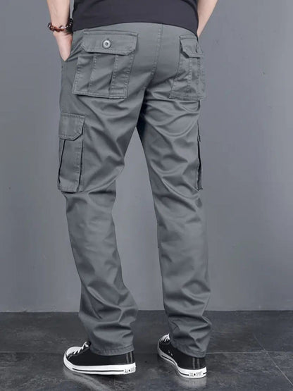 100% Stretchable Cotton Fabric Cargo Pants – Dark Grey