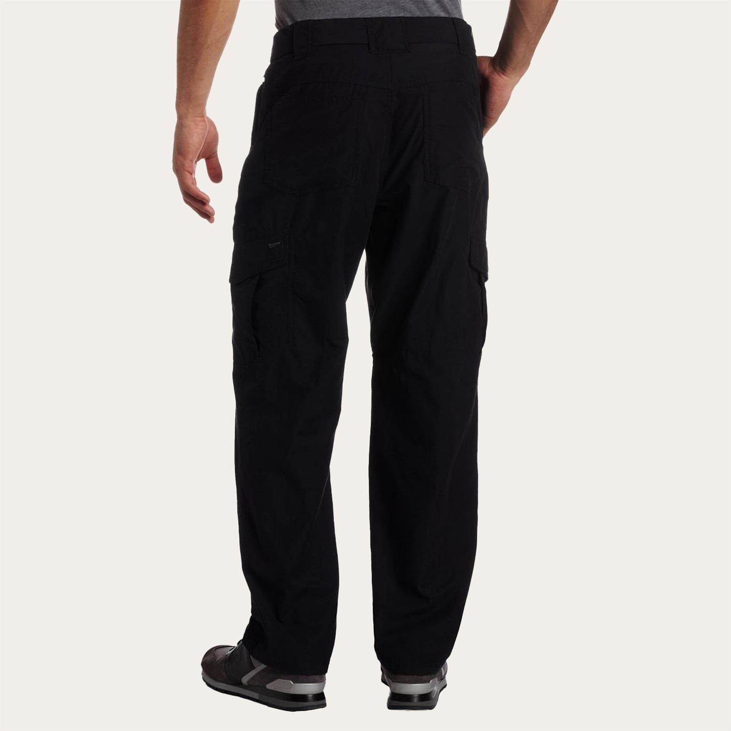 100% Stretchable Cotton Fabric Cargo Pants – Black