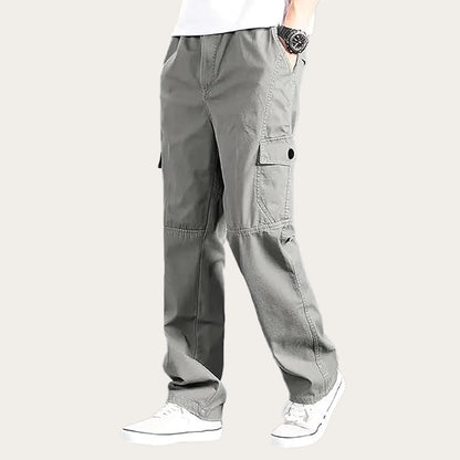 100% Stretchable Cotton Fabric Cargo Pants – Grey