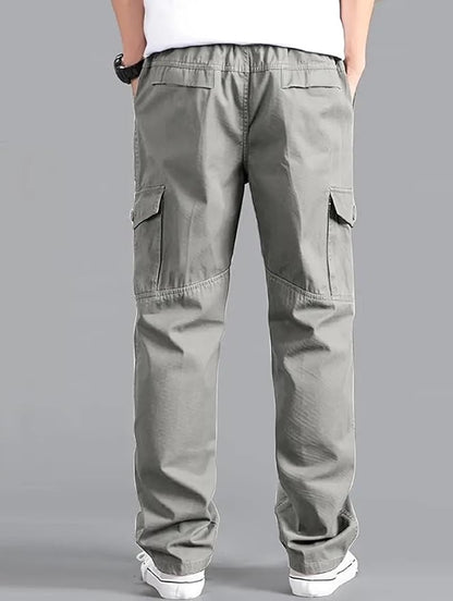 100% Stretchable Cotton Fabric Cargo Pants – Grey