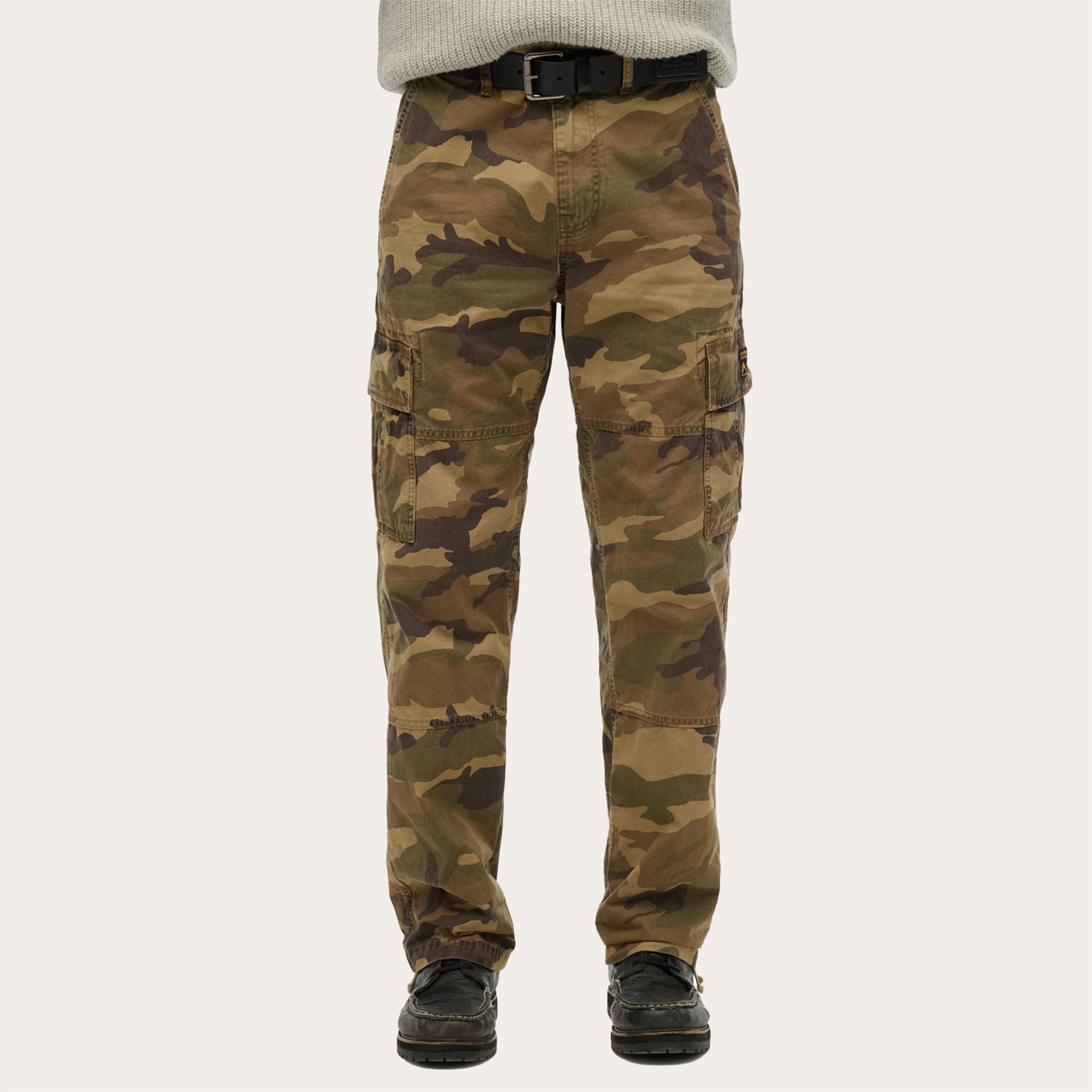 100% Stretchable Cotton Fabric Cargo Pants – Mililtary Camouflage