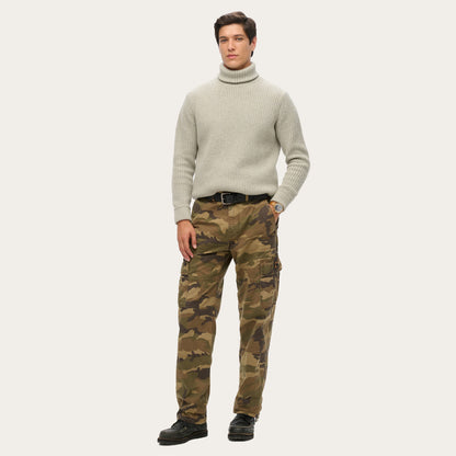 100% Stretchable Cotton Fabric Cargo Pants – Mililtary Camouflage