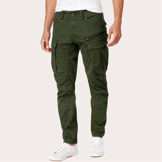 100% Stretchable Cotton Fabric Cargo Pants – Olive Green Dark